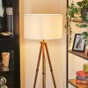 Flemming Staande lamp Hout donker, Zwart, 1-licht