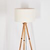 Flemming Staande lamp Hout donker, Zwart, 1-licht