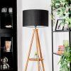 Flemming Staande lamp Hout donker, Zwart, 1-licht