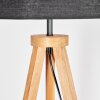 Flemming Staande lamp Hout donker, Zwart, 1-licht