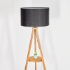 Flemming Staande lamp Hout donker, Zwart, 1-licht