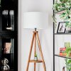 Flemming Staande lamp Hout donker, Zwart, 1-licht