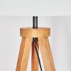 Flemming Staande lamp Hout donker, Zwart, 1-licht