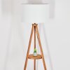 Flemming Staande lamp Hout donker, Zwart, 1-licht