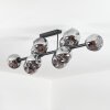 Ripoll Plafondlamp, Kogellampje Rookkleurig, 10-lichts
