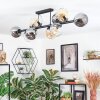 Ripoll Plafondlamp, Kogellampje Amber, Duidelijk, Rookkleurig, 10-lichts