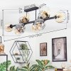 Ripoll Plafondlamp, Kogellampje Amber, Duidelijk, Rookkleurig, 10-lichts