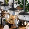 Gastor Hanglamp, Kogellampje, Hanglamp Amber, Rookkleurig, 5-lichts