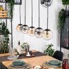 Gastor Hanglamp, Kogellampje, Hanglamp Amber, Duidelijk, Rookkleurig, 5-lichts