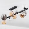 Chehalis Plafondlamp, Kogellampje Amber, Duidelijk, Rookkleurig, 10-lichts