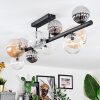 Chehalis Plafondlamp, Kogellampje Amber, Duidelijk, Rookkleurig, 10-lichts
