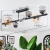Chehalis Plafondlamp, Kogellampje Amber, Duidelijk, Rookkleurig, 10-lichts