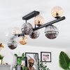 Chehalis Plafondlamp, Kogellampje Amber, Duidelijk, Rookkleurig, 10-lichts