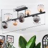 Chehalis Plafondlamp, Kogellampje Amber, Duidelijk, Rookkleurig, 10-lichts
