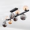 Chehalis Plafondlamp, Kogellampje Amber, Duidelijk, Rookkleurig, 10-lichts