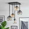 Ripoll Plafondlamp, Kogellampje Amber, Duidelijk, Rookkleurig, 5-lichts