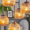 Ripoll Plafondlamp, Kogellampje Amber, 5-lichts