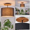 Bassagoda Plafondlamp Natuurlijke kleuren, Zwart, 1-licht