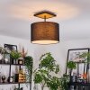 Bassagoda Plafondlamp Natuurlijke kleuren, Zwart, 1-licht