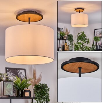 Bassagoda Plafondlamp Natuurlijke kleuren, Zwart, 1-licht