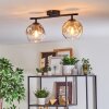 Ripoll Plafondlamp, Kogellampje Amber, Duidelijk, Rookkleurig, 2-lichts