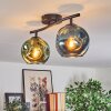 Ripoll Plafondlamp, Kogellampje Blauw, Groen, 2-lichts