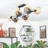 Ripoll Plafondlamp, Kogellampje Amber, Rookkleurig, 10-lichts