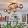 Ripoll Plafondlamp, Kogellampje Rookkleurig, 10-lichts