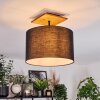 Bassagoda Plafondlamp Natuurlijke kleuren, Zwart, 1-licht