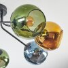 Koyoto Plafondlamp, Kogellampje 82 cm Blauw, Goud, Groen, 7-lichts