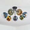 Koyoto Plafondlamp, Kogellampje 82 cm Blauw, Goud, Groen, Duidelijk, 7-lichts