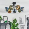 Koyoto Plafondlamp, Kogellampje 82 cm Blauw, Goud, Groen, Duidelijk, 7-lichts