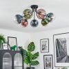 Gastor Plafondlamp, Kogellampje 82 cm Blauw, Groen, Duidelijk, Koperkleurig, 7-lichts