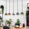 Gastor Hanglamp, Kogellampje, Hanglamp Blauw, Chroom, Groen, Duidelijk, Koperkleurig, Rookkleurig, 5-lichts