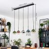 Gastor Hanglamp, Kogellampje, Hanglamp Blauw, Chroom, Groen, Duidelijk, Koperkleurig, Rookkleurig, 5-lichts