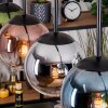 Gastor Hanglamp, Kogellampje, Hanglamp Blauw, Chroom, Groen, Duidelijk, Koperkleurig, Rookkleurig, 5-lichts