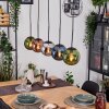 Gastor Hanglamp, Kogellampje, Hanglamp Blauw, Chroom, Groen, Koperkleurig, Rookkleurig, 5-lichts