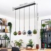 Gastor Hanglamp, Kogellampje, Hanglamp Blauw, Chroom, Groen, Koperkleurig, Rookkleurig, 5-lichts