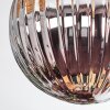 Chehalis Plafondlamp, Kogellampje Amber, Rookkleurig, 5-lichts