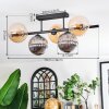 Chehalis Plafondlamp, Kogellampje Amber, Rookkleurig, 5-lichts