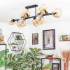 Ripoll Plafondlamp, Kogellampje Amber, 10-lichts