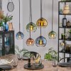 Koyoto Hanglamp, Kogellampje, Hanglamp Blauw, Goud, Groen, Duidelijk, Koperkleurig, 6-lichts