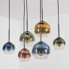 Koyoto Hanglamp, Kogellampje, Hanglamp Blauw, Goud, Groen, Duidelijk, Koperkleurig, 6-lichts