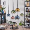 Koyoto Hanglamp, Kogellampje, Hanglamp Blauw, Goud, Groen, Duidelijk, Koperkleurig, 6-lichts