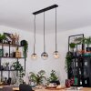 Gastor Hanglamp, Kogellampje, Hanglamp Amber, Duidelijk, Rookkleurig, 3-lichts