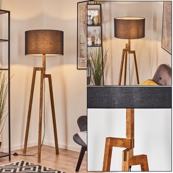 Flemming Staande lamp Natuurlijke kleuren, Zwart, 1-licht