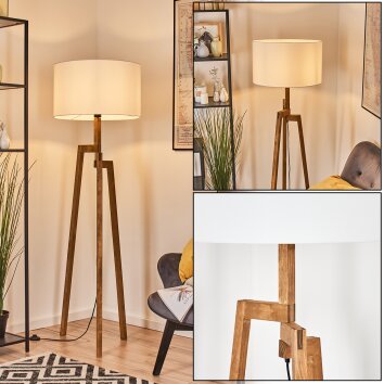 Flemming Staande lamp Natuurlijke kleuren, Zwart, 1-licht