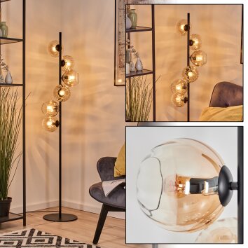 Koyoto Staande lamp 34 cm Amber, 6-lichts