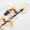 Koyoto Plafondlamp, Kogellampje Amber, Duidelijk, 10-lichts