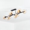 Koyoto Plafondlamp, Kogellampje Amber, Duidelijk, 10-lichts